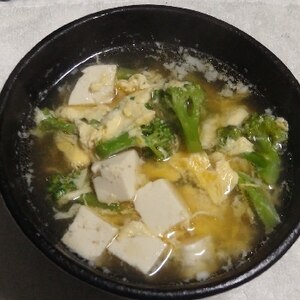中華風＊ブロッコリーと豆腐のかき玉スープ＊